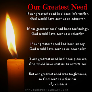 Our Greatest Need