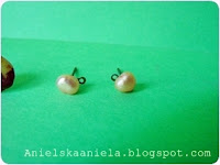 Diy tutorial / stud earrings / kolczyki z bursztynem / kolczyk z perłą 