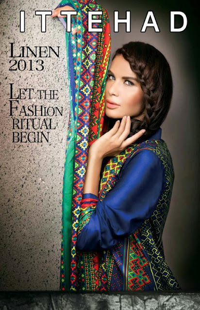 Ittehad Textiles Linen Collection 2013-14