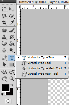 Adobe Photoshop Type Tools 