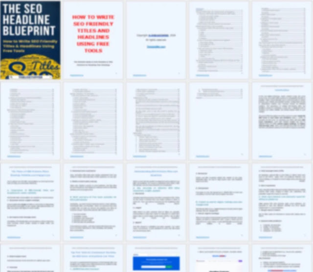 The Seo Headline Blueprint PREVIEW
