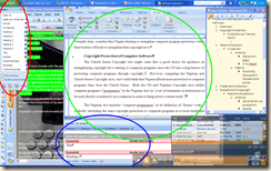work background highlighting word