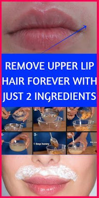 REMOVE UPPER LIP HAIR FOREVER WITH JUST 2 INGREDIENTS