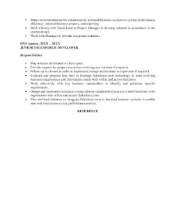 Senior Salesforce Developer Resume