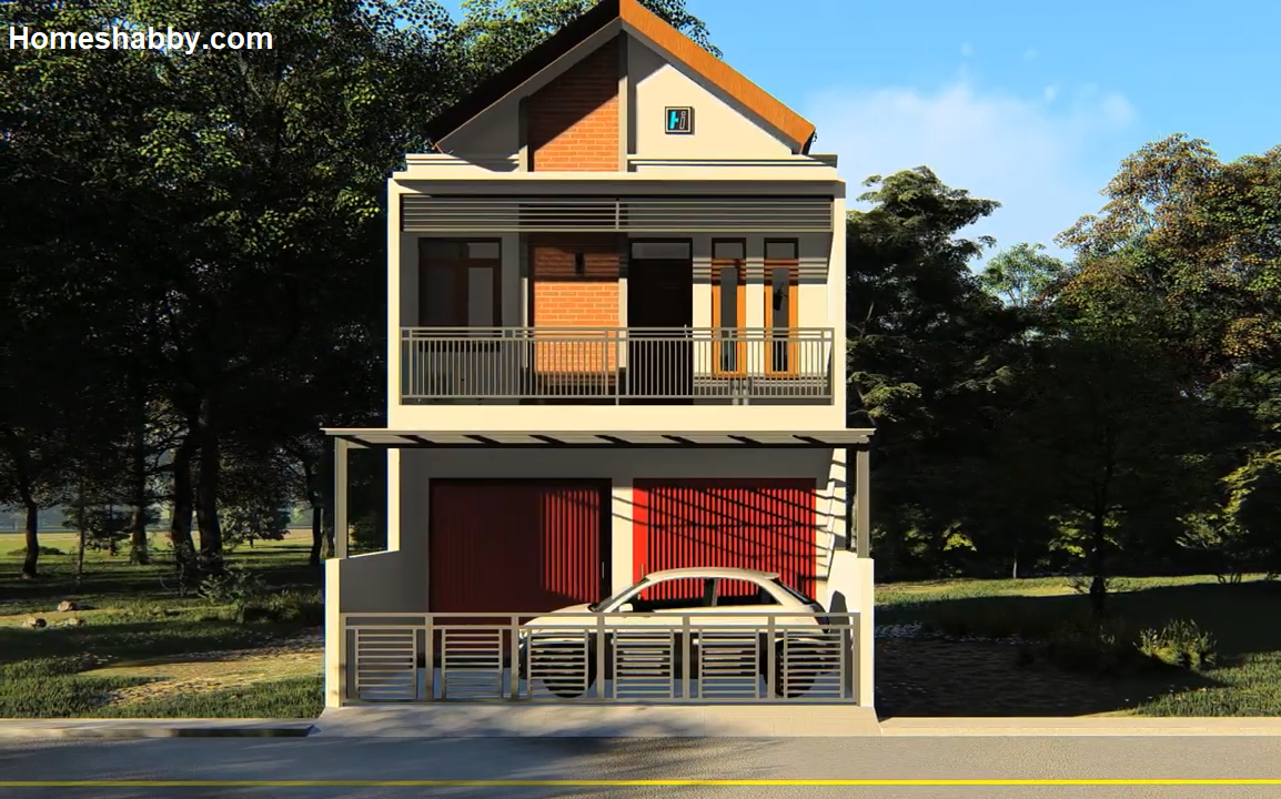 Desain Dan Denah Rumah Sekaligus Toko Ruko Ukuran 6 X 12 M Tampil Lebih Lapang Homeshabbycom Design Home Plans