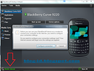 Setting BlackBerry Jadi Modem