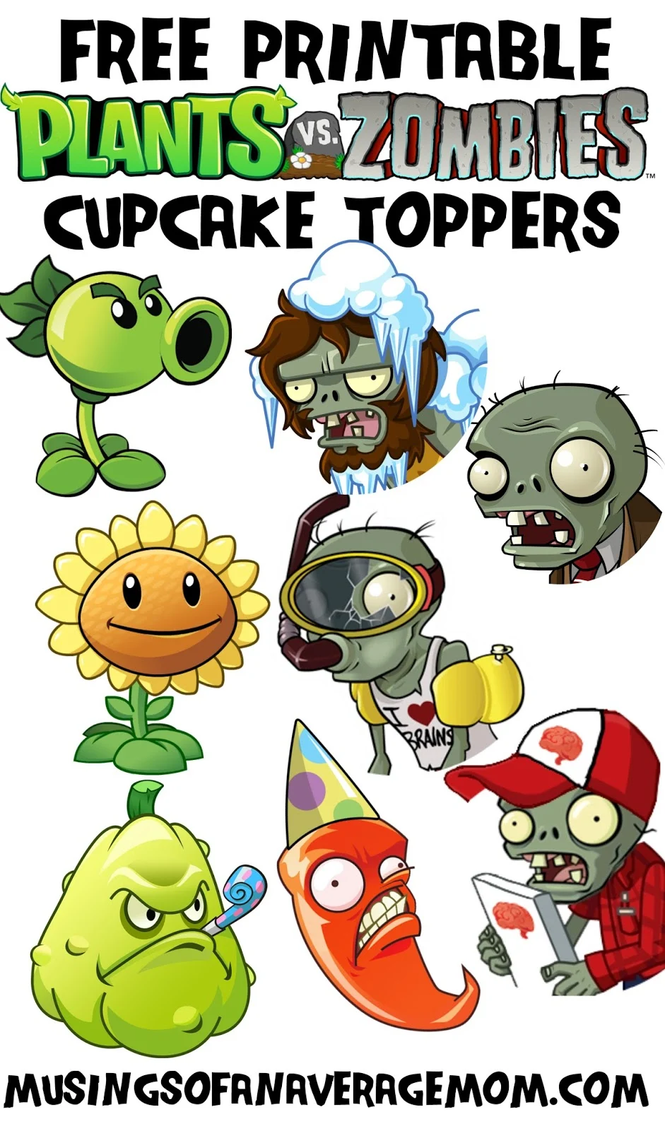 Musings of an Average Mom Plants vs. Zombies Invitations