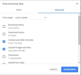 Clear Browsing Chrome Data