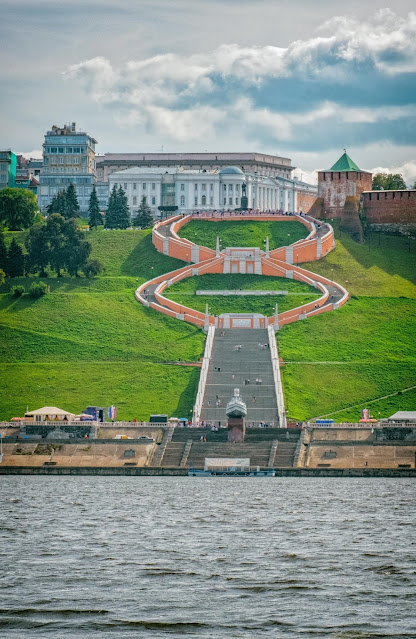 Чкаловская лестница на Волге