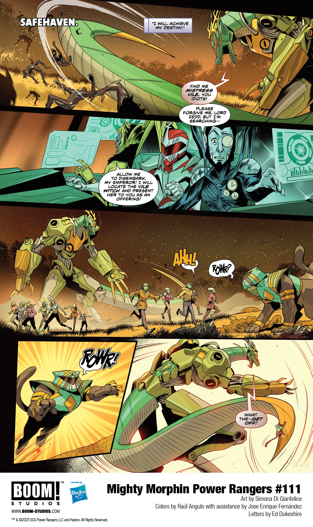 Mighty Morphin Power Rangers #111 - Preview 1