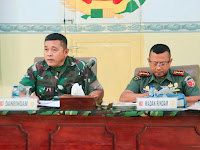 DANRINDAM XVI/PTM PIMPIN RAPAT RENCANA OPERASIONAL PRODI DIKMATA TNI AD GEL. II TA 2023