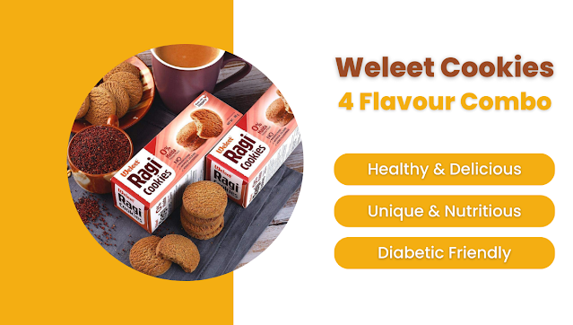 Weleet Assorted Pack of 4 Flavour Cookies