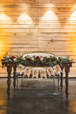 romantic sweetheart table setting