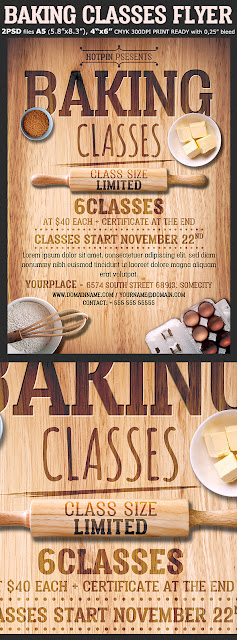  Baking Classes Flyer Template