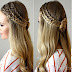 How Make Triple Lace Braided Rosette Hairstyle Tutorial