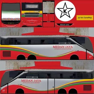 Livery Bussid Nakula SHD Original Medan Jaya