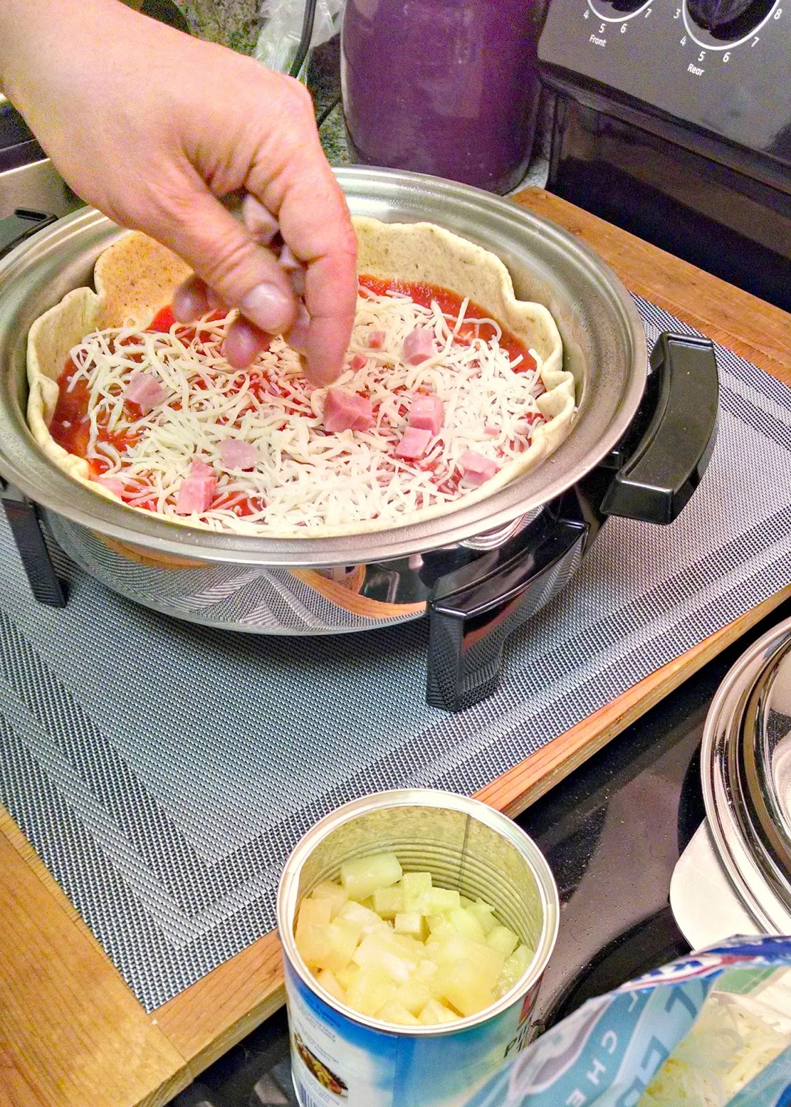 A Kitchen Hoor | Deep Dish Hawaiian Sourdough Pizza w/ @KingArthurFlour Sourdough Starter