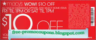 Free Printable Macy's Coupons