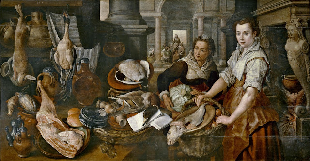 J. Beuckelaer, Christ in the House of Martha and Mary (1568)