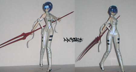 Neon Genesis Evangelion Papercraft Rei Ayanami v2