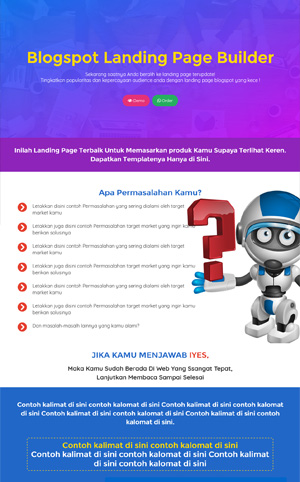 blogspot landing page