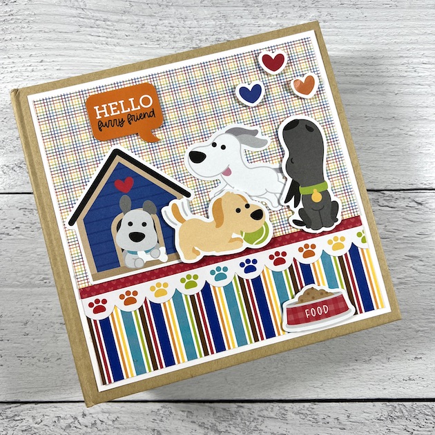 Dog Scrapbook Album created with Doodlebug Design Doggone Cute Collection