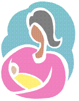 mother and child clip art