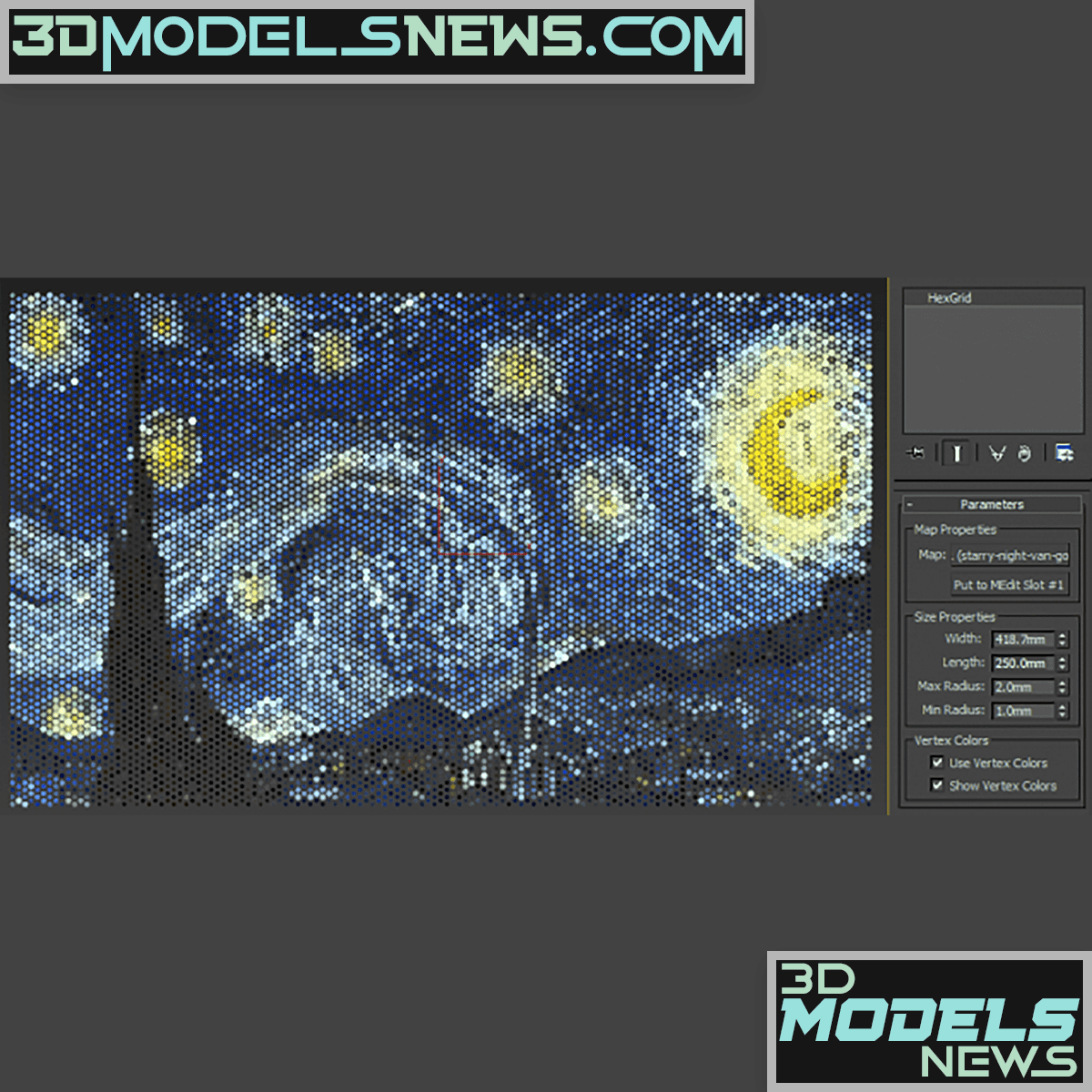 Hexagon grid Script for Max 2