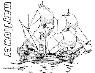 Mayflower Coloring Pages