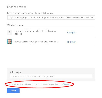 Sharing Settings
