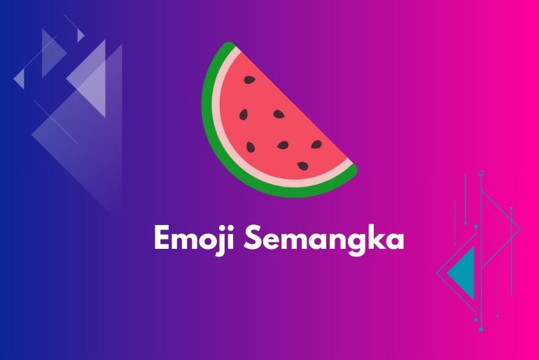 emoji buah semangka