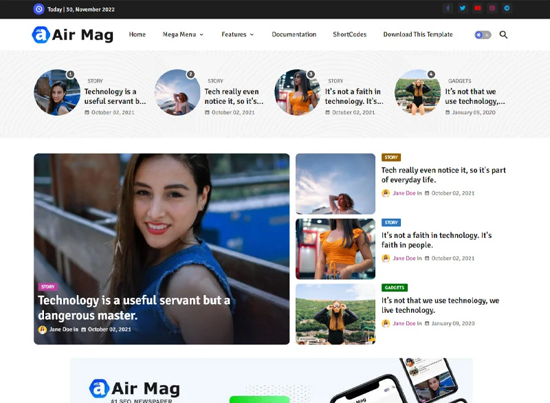 Blogger Template AirMag