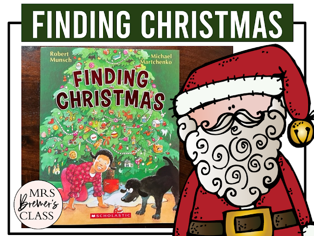 Finding Christmas book activities unit with literacy printables, reading companion activities, lesson ideas, and a craft for Kindergarten and First Grade