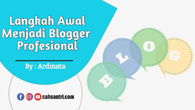 langkah awal menjadi blogger profesional