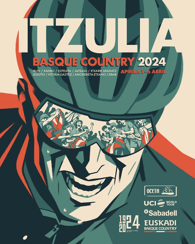 El artista Joseba Larratxe es el autor del cartel que anunciará la Itzulia Basque Country 2024