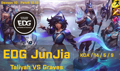 EDG JunJia Taliyah JG vs Graves - KR 10.13