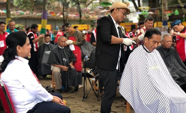 Demokrat: Hanya di Indonesia, Presiden Cukur Rambut Saja Jadi Tontonan