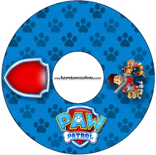 Paw Patrol Free Printable Nucita CD Labels. 