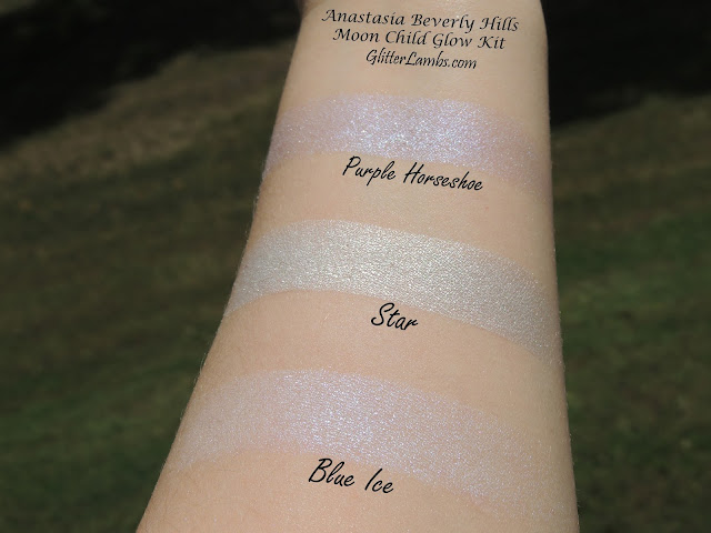 Anastasia Beverly Hills Moonchild Glow Kit Review And Swatches By Glitter Lambs Metallic Powder Highlighters For Intense Luminosity