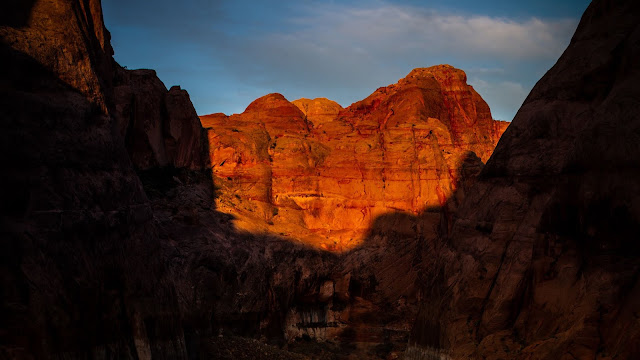 Wallpaper Evening, Canyon, Water, Rocks, Lake