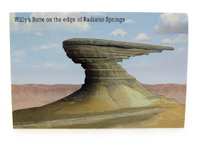 cars land postcards 