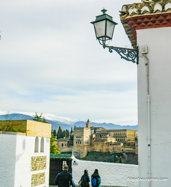 Bairro do Albaicín em Granada