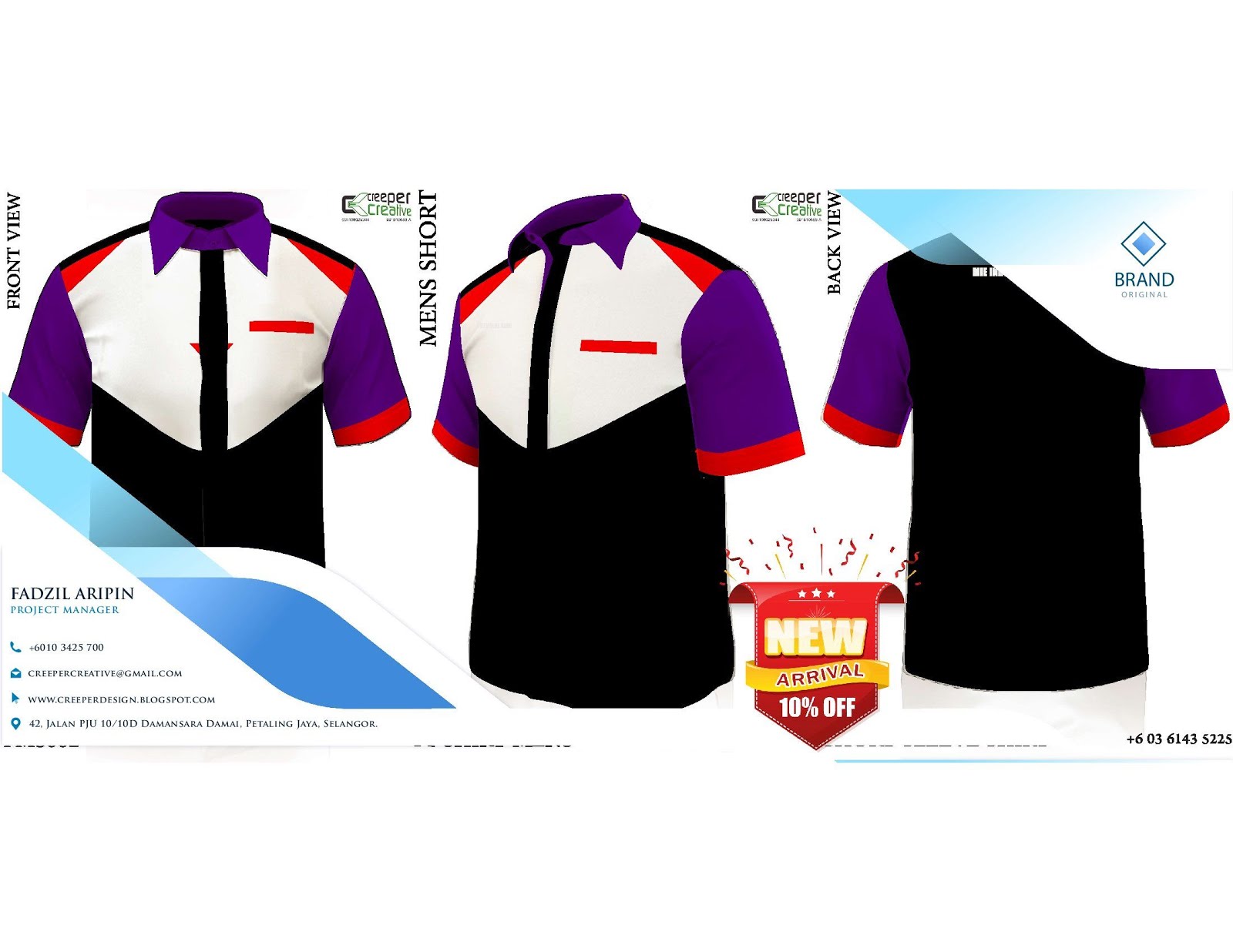 Uniform design Baju Kaos  Oblong Polos 