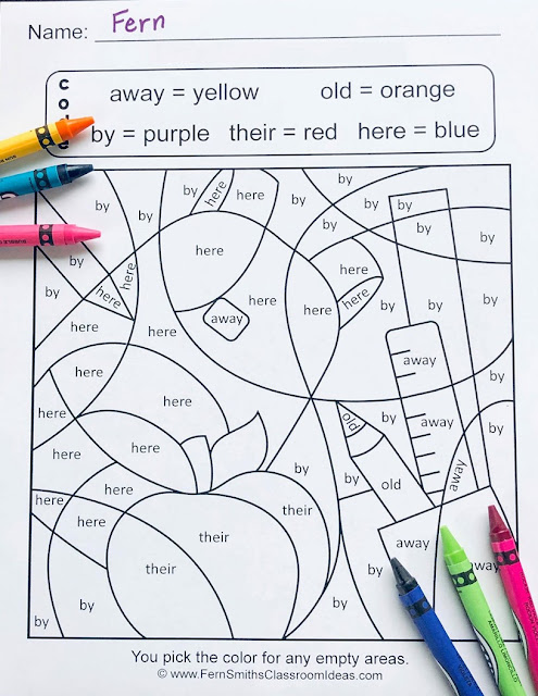 Your students will adore these TWENTY Dolch Words - Dolch 200 Color Your Answers worksheets while learning and reviewing ALL 200 words from the Dolch 200 list. Practice the Dolch Word reading skills at the same time as having some joy and fun of coloring in your classroom! You will love the no prep, print and go Color By Code Worksheets with Answer Keys Included. Bind them altogether for independent seat work, pass one out each morning for morning work / bell work. Perfect for homework that will not have confused and angry parent emails! Perfect for emergency substitute classroom work, answer keys included to help the sub. The possibilities are endless!