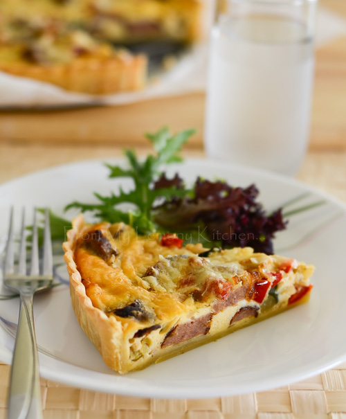 Sausage and Vegetable Quiche