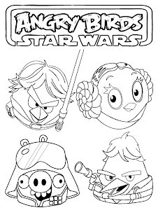 Angry Birds Star Wars Coloring Pages