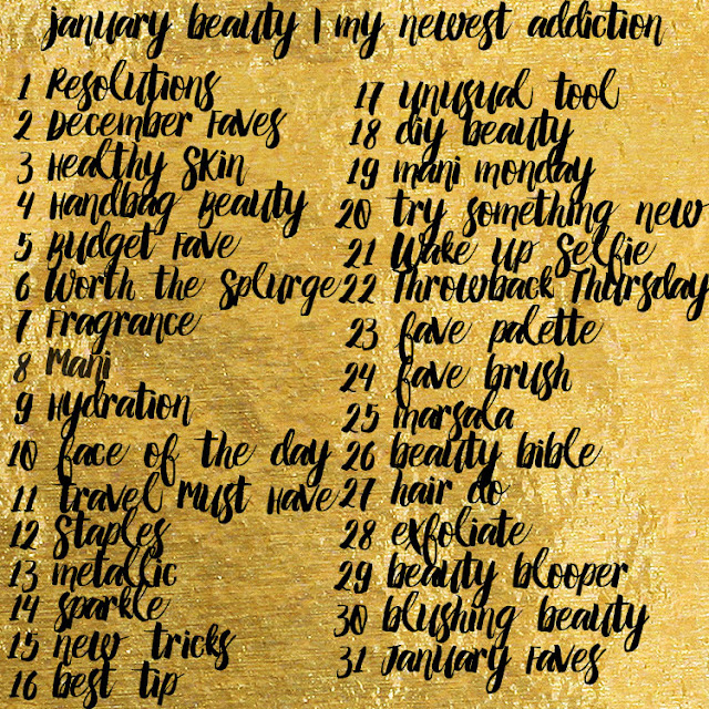 #JanuaryBeauty, Instagram photo challenge, beauty photo challenge, My Newest Addiction, beauty bloggers