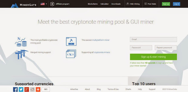 Mining bitcoin di MinerGate