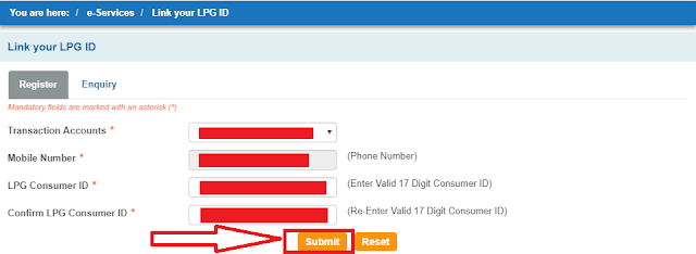 online LPG ID linking process 