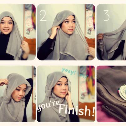 Tips Cara Memakai Jilbab Kerudung Modern CARA DAN TIPS